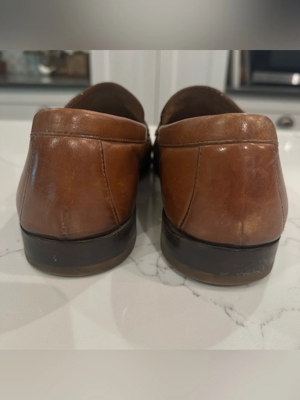 Cole Haan Pinch Penny Loafers Mens Sz 8 Brown Leather Preppy Dress Shoes Slip On
